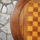 Wooden chessboard table