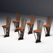 Industrial Wabi Sabi Primitive Chairs, France, 1950s