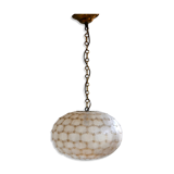 Suspension in pearls of mother-of-pearl of Capiz and brass