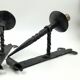 Pair of wrought iron wall light