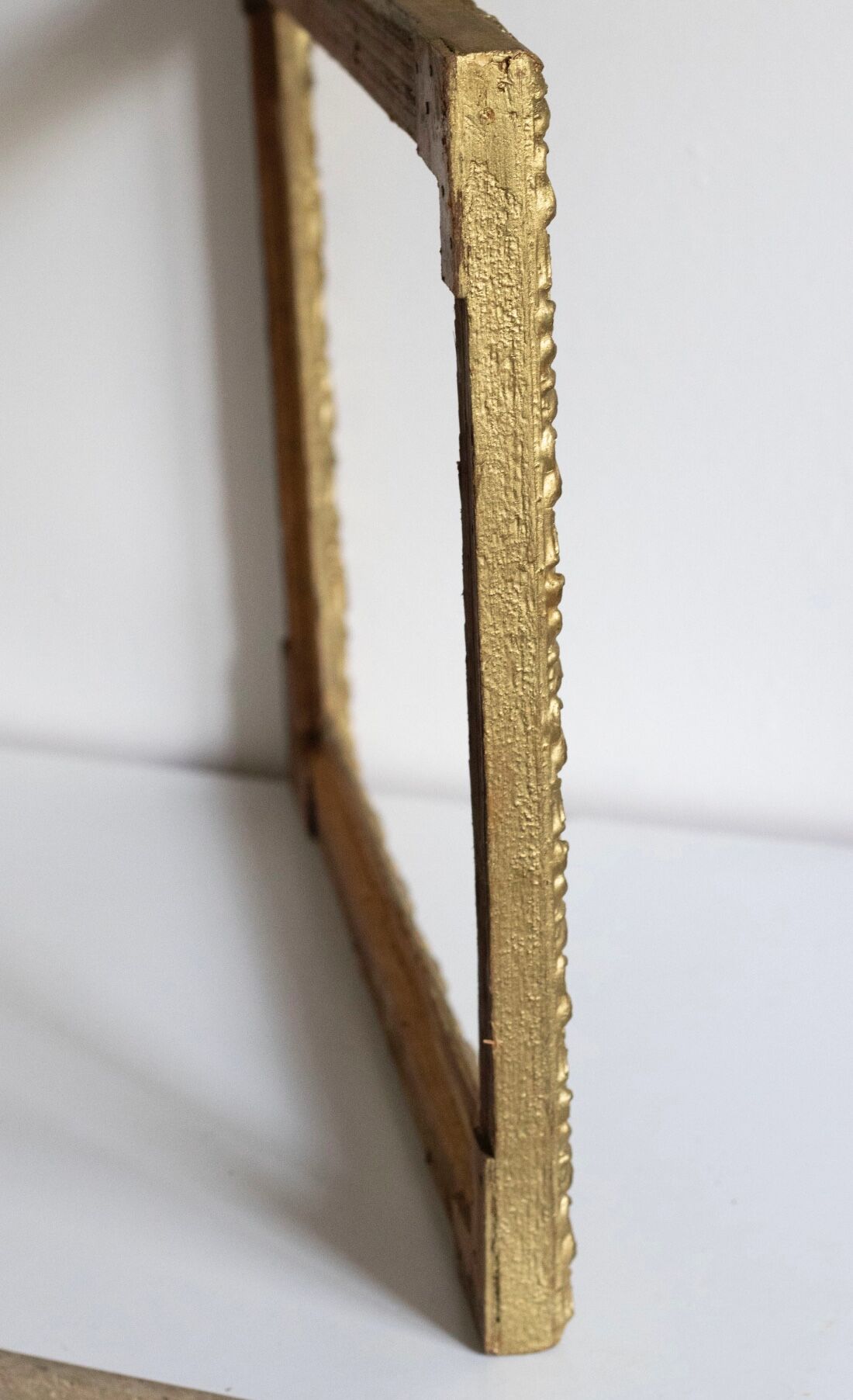 Old gilded wooden frame