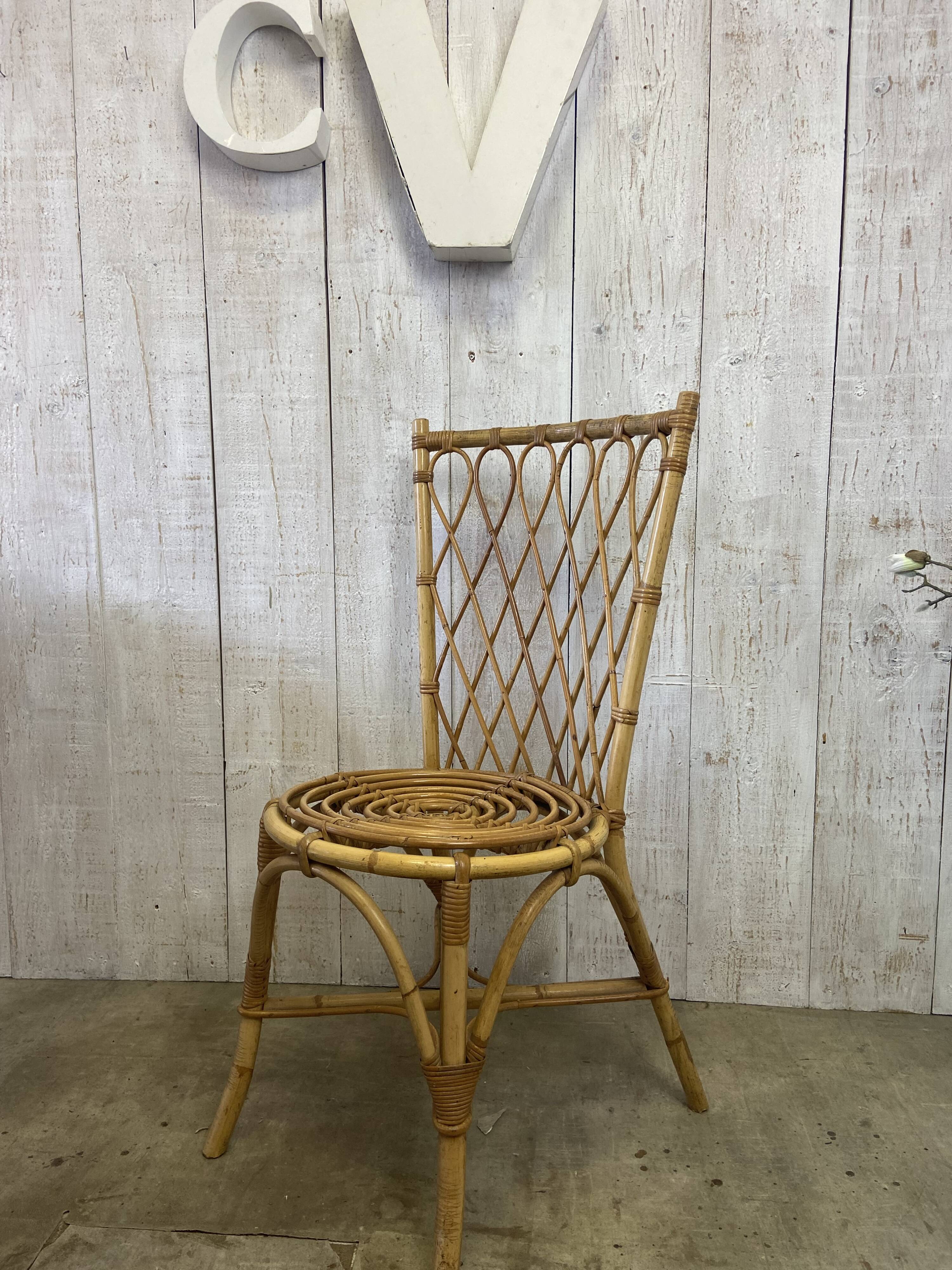 Louis Sognot rattan chairs