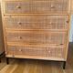 Rattan drawer chest