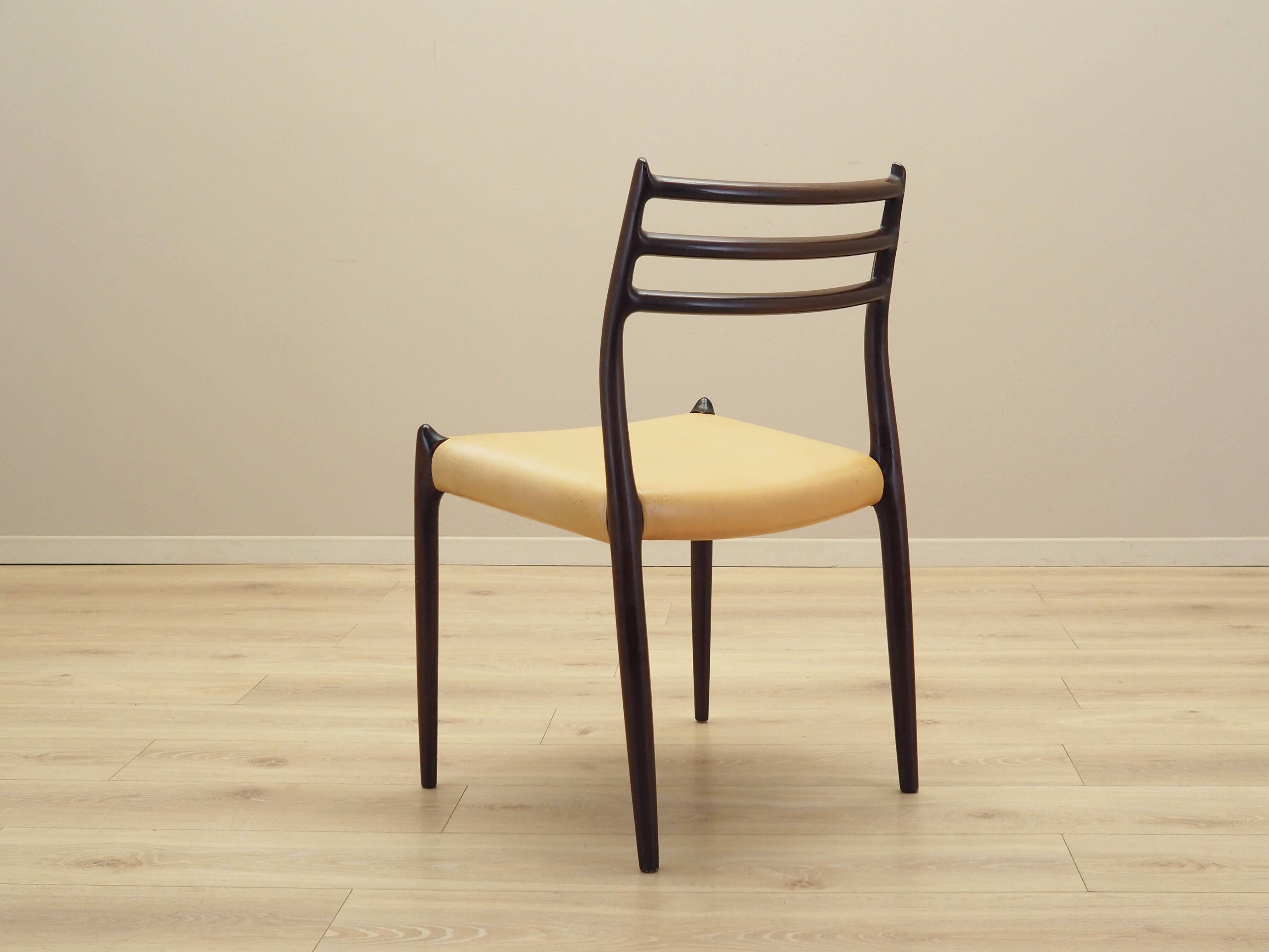 Set of six mahogany chairs, Danish design, 1960s, designer: Niels Otto Møller