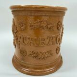 Terracotta tabac pot vernissee XlXeme gb 2 grès de beauvaisis