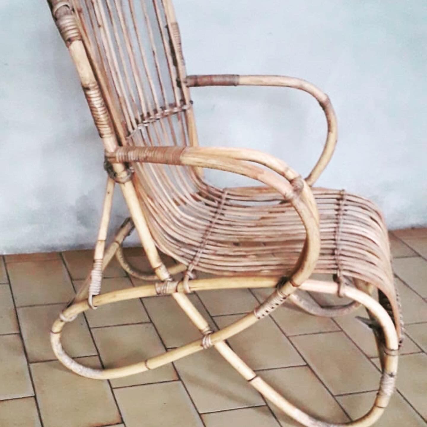 Rattan armchair