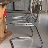 Design chair 70' in chrome metal