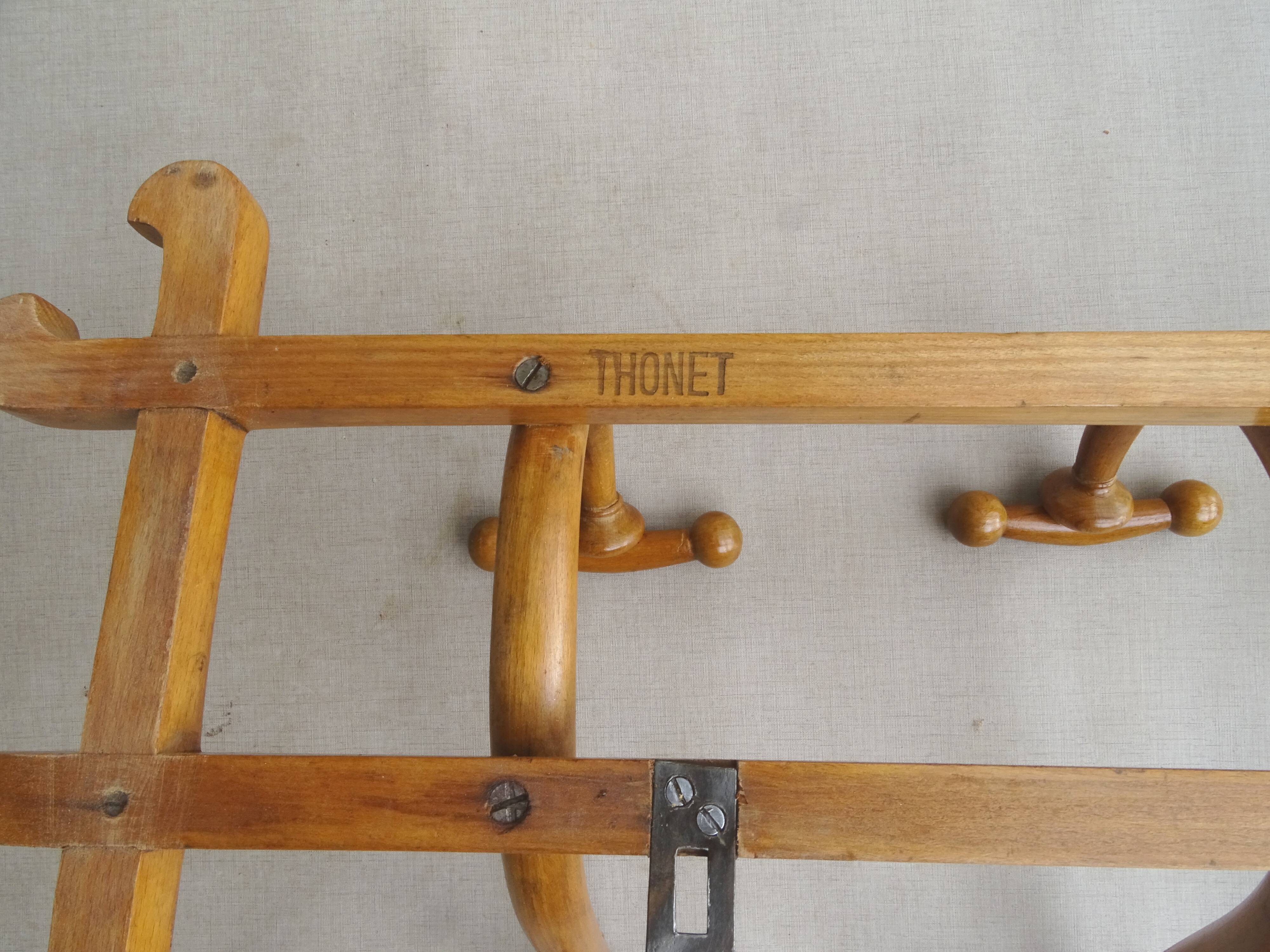 Patère murale de thonet à 5 esses, 1900 ca
