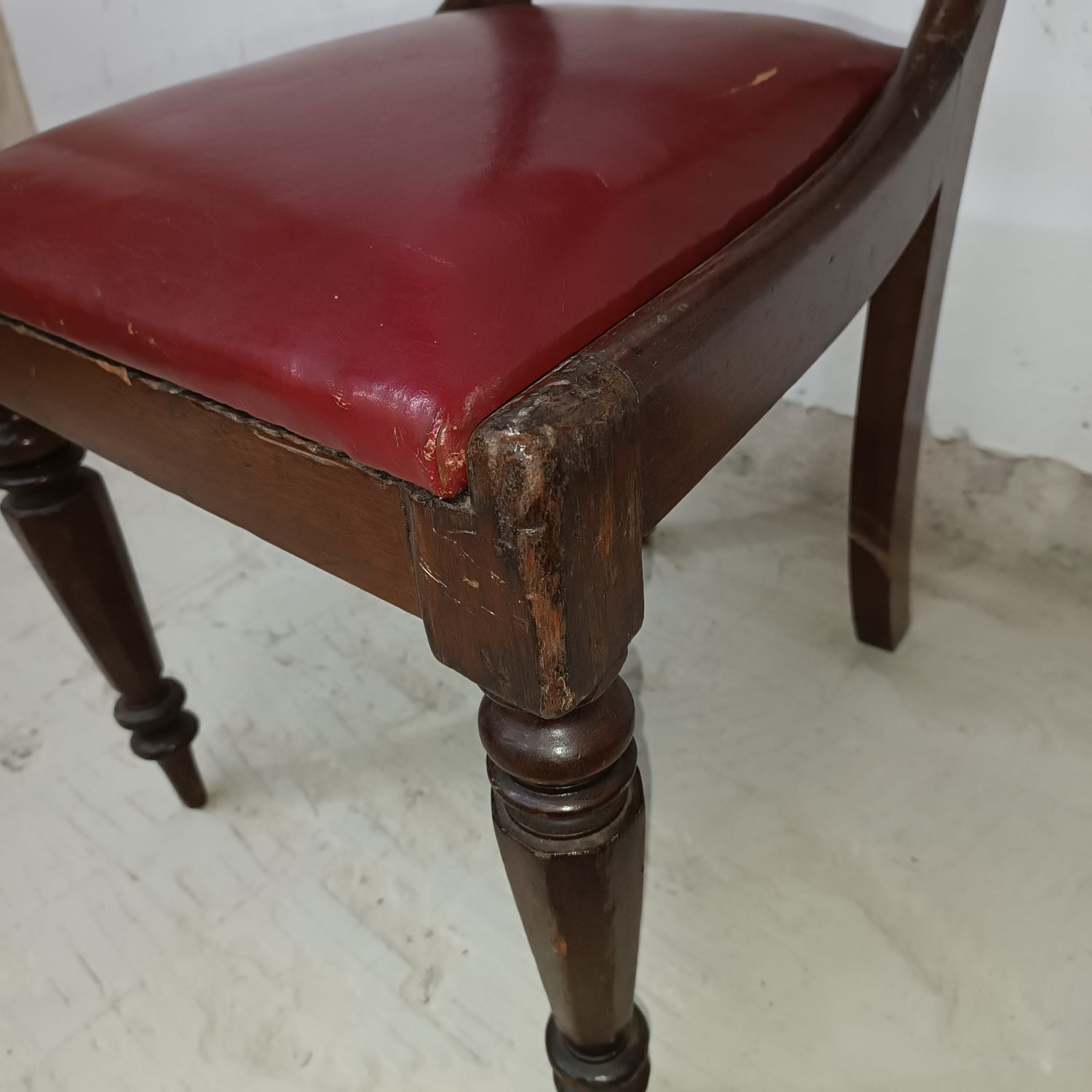 Set of 6 victorian antique dining chairs