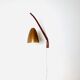 Swivel-Arm Perforated Brass Wall Lamp By Hans-Agne Jakobsson For Markaryd, Sweden, 1960S