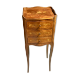 Bedside table in marquetry