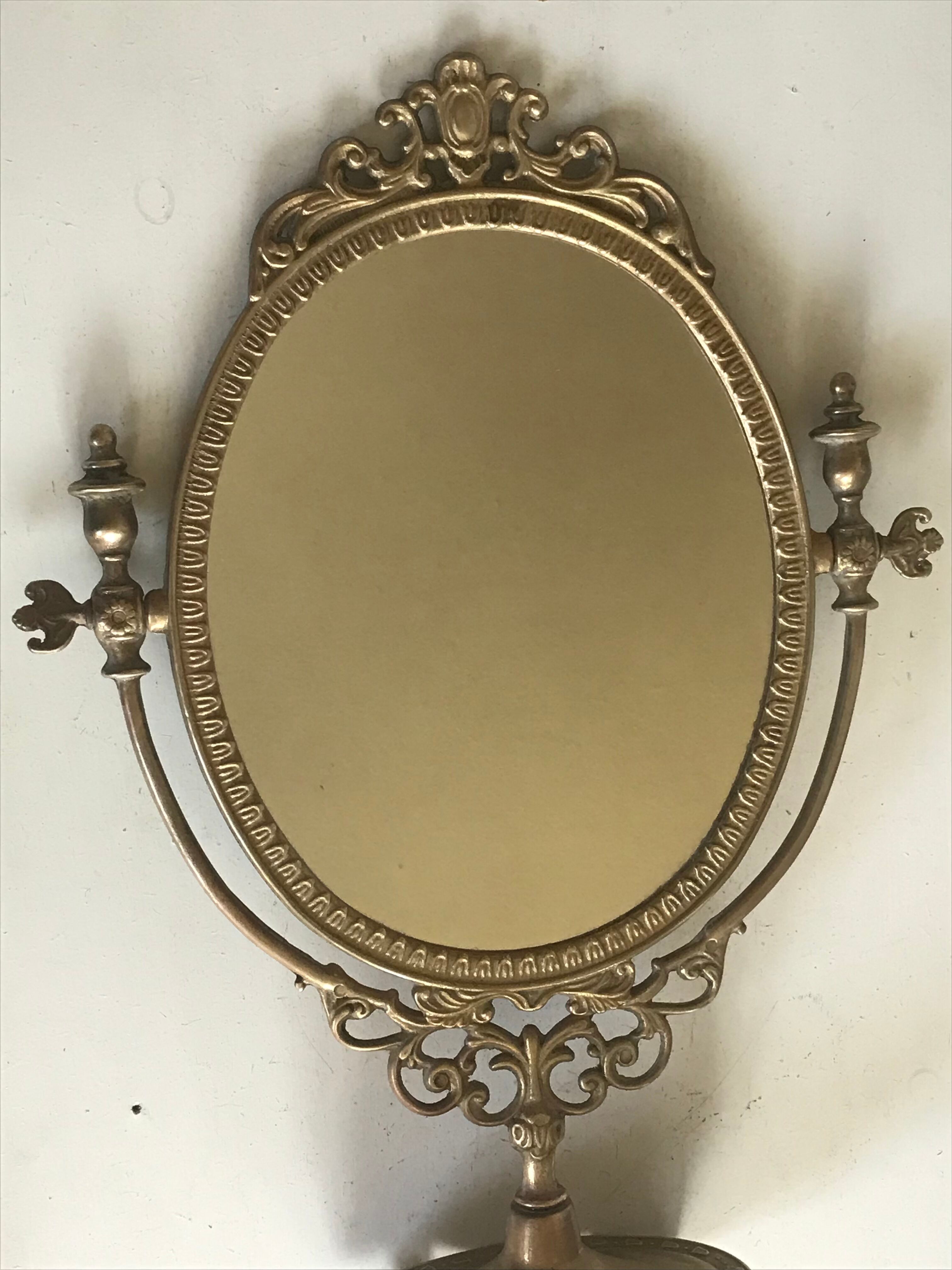 Brass psyche mirror