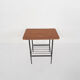 Teak and metal side table, The Netherlands 1950's