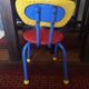 Colorful metallic children's chair - 1970s/1980s