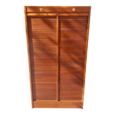 double curtain filing cabinet, vintage