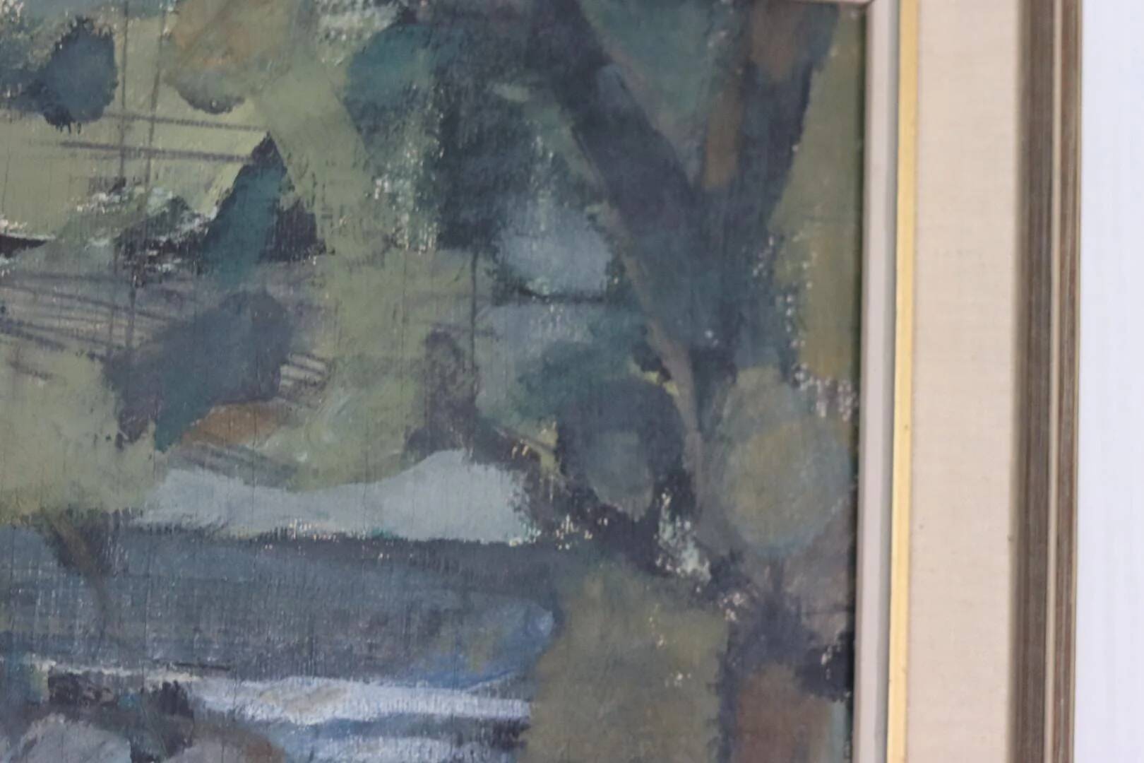 Swedish Oil on Canvas – "Obscured by Trees" by Alvar Jansson
