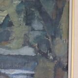 Swedish Oil on Canvas – "Obscured by Trees" by Alvar Jansson