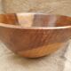 Carved wooden fruit cup