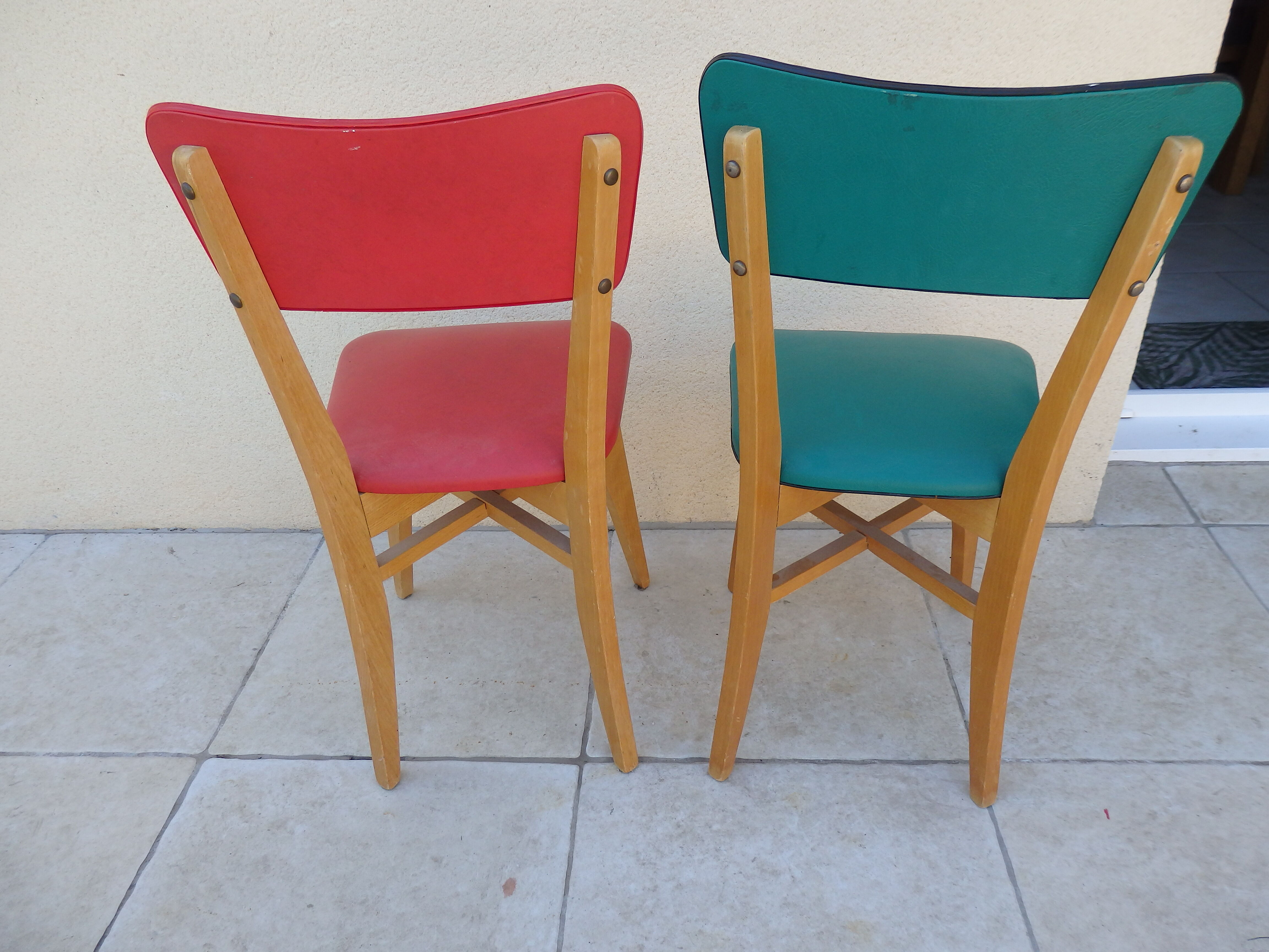 Pair of vintage chairs year 60