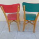 Paire de chaises vintage année 60