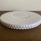 Pierre Motton glazed earthenware scalloped trivet for Gien