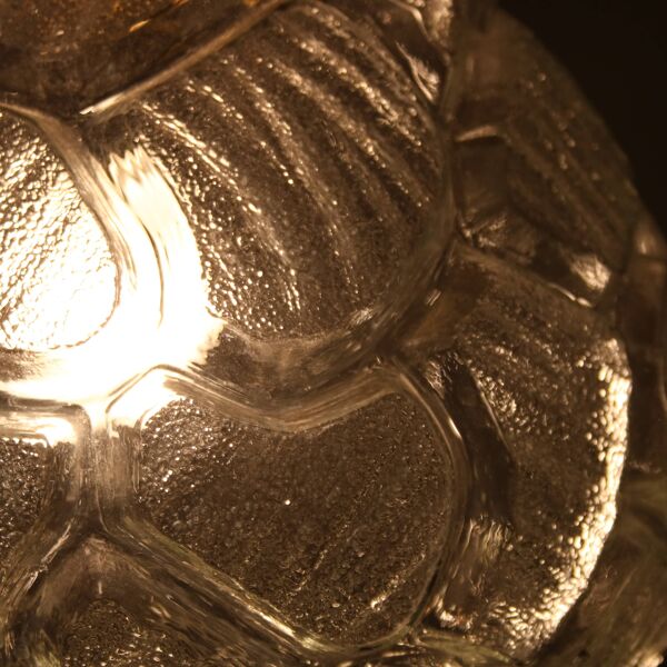 Suspension en verre pressé des années 1970