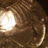 1970s pressed glass hanging lamp