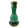 Unusual Large Vase/Candle Holder, Thick Glass, Fir Green, Decorative Carafe/Pitcher