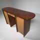 Artona cabinet/desk in walnut and burlwood, Maxalto, Italy, 1970s