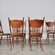 Vintage ash dining chairs, 1920