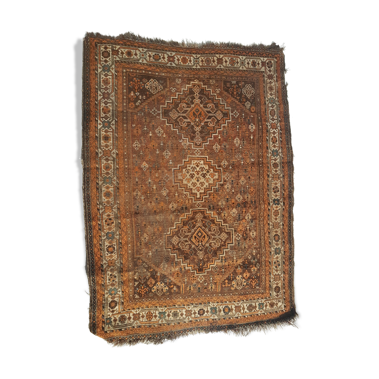 19th century handmade Iranian rug 144x190cm