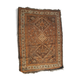 19th century handmade Iranian rug 144x190cm