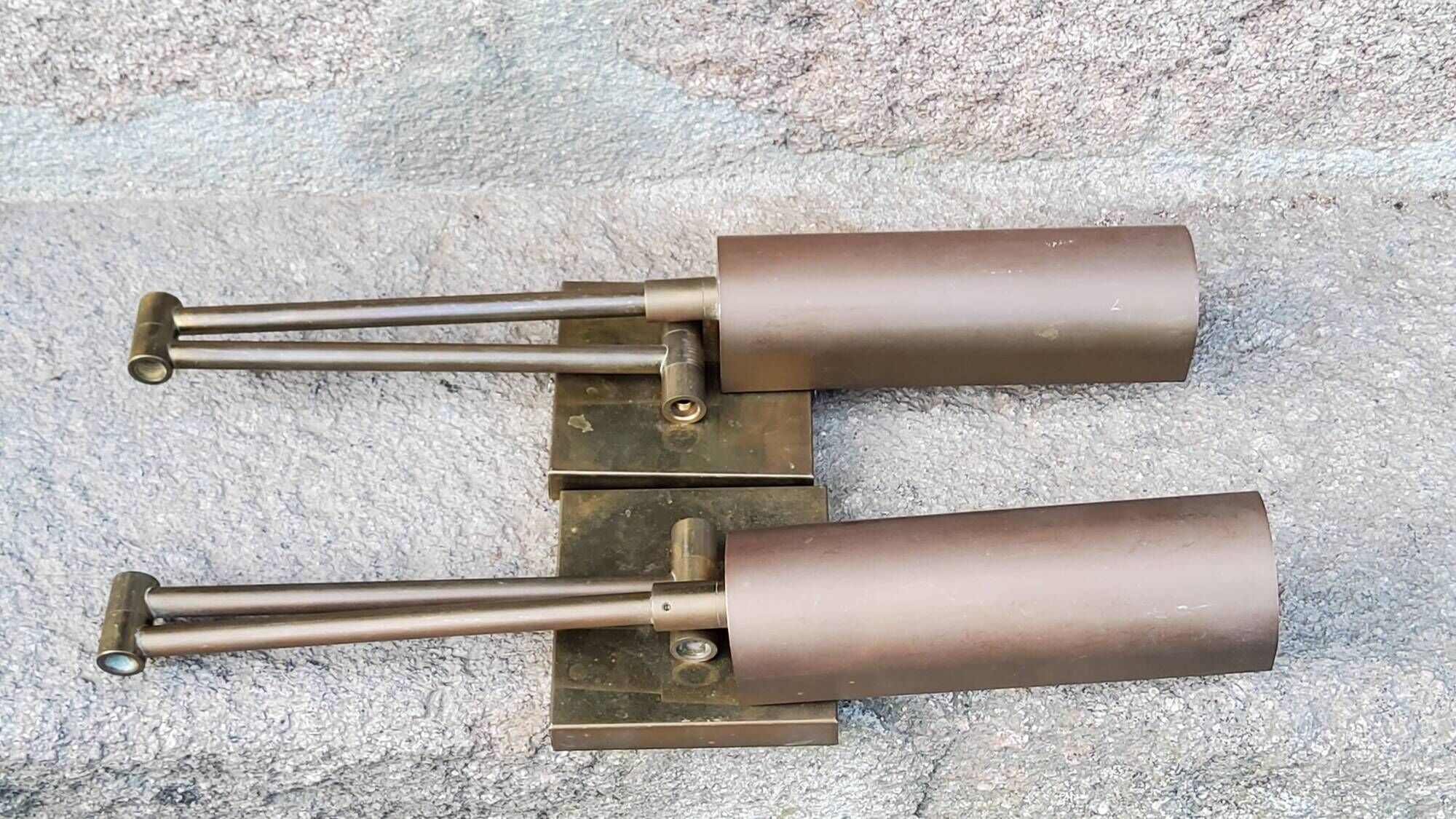 Pair of brass reading lights from the 70s/80s