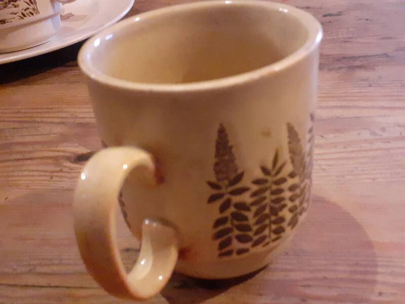English stoneware mug cup