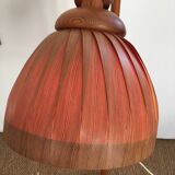 Vintage lamp 1960 wood goes up and down