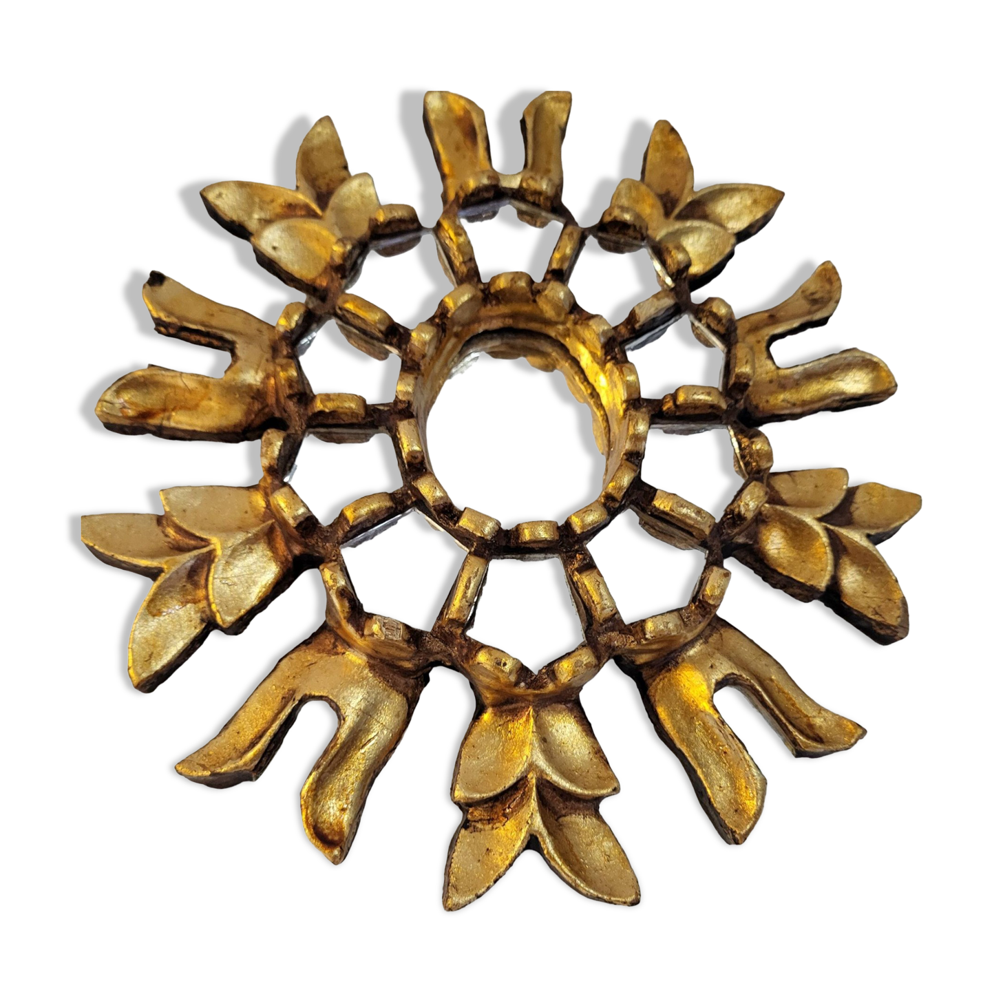 Miroir Cusco en bois doré