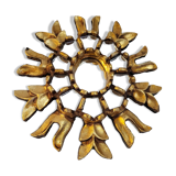 Cusco mirror in gilded wood