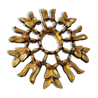 Cusco mirror in gilded wood