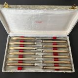 12 silver plated table knives