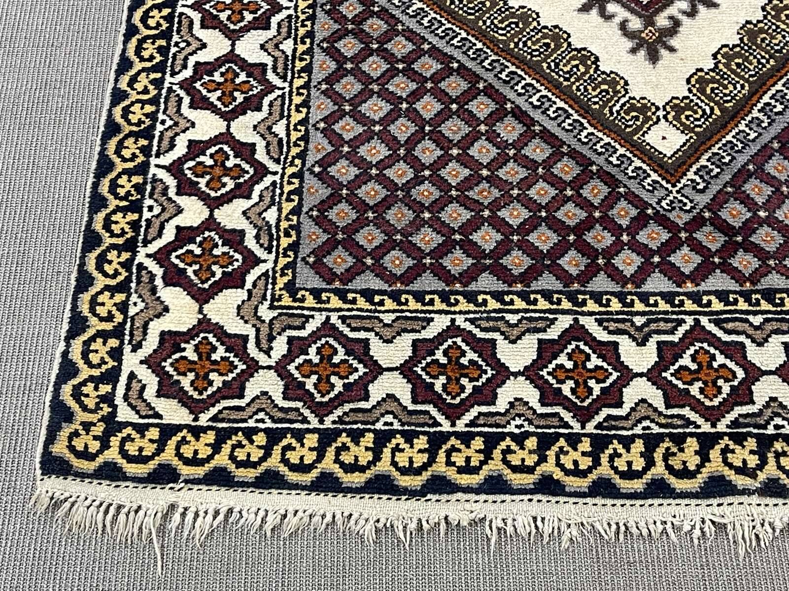 Moroccan handmade wool rug