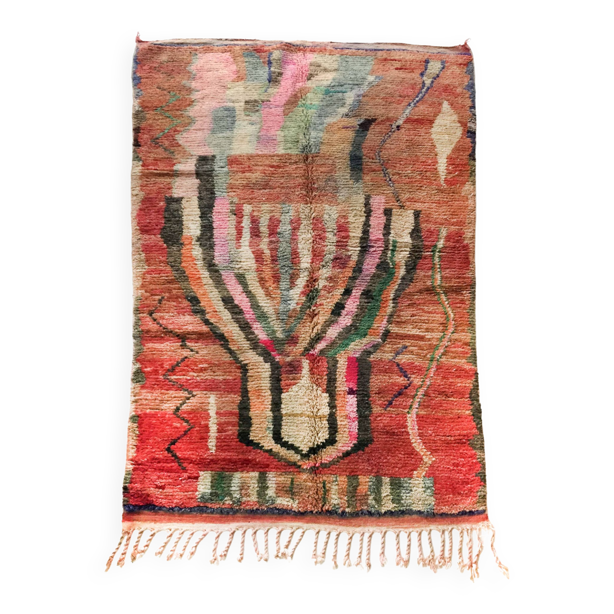 Authentic Moroccan Berber Boujaad rug 2.54x1.60m