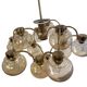 Vintage “golden” sciolari style hanging lamp with 12 light points
