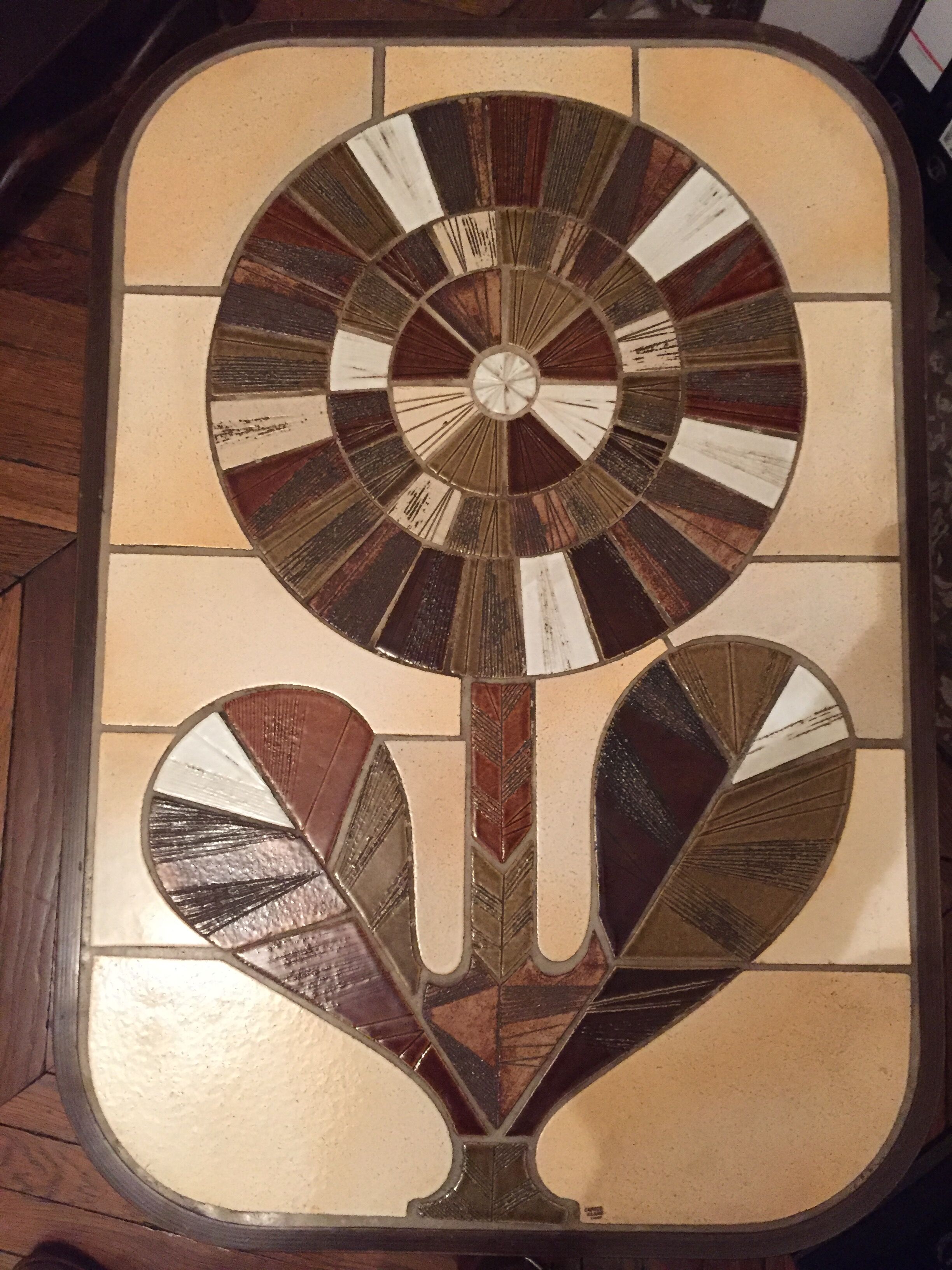 Coffee table Roger Capron Vallauris model Shogun