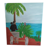 Canvas "Paseo Cubana On the trails of Trinidad"