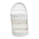 Ancienne étagère murale en osier blanc