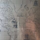 Silver world map 925/1000