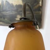 Jeweller's lamp, workshop lamp, glass paste shade