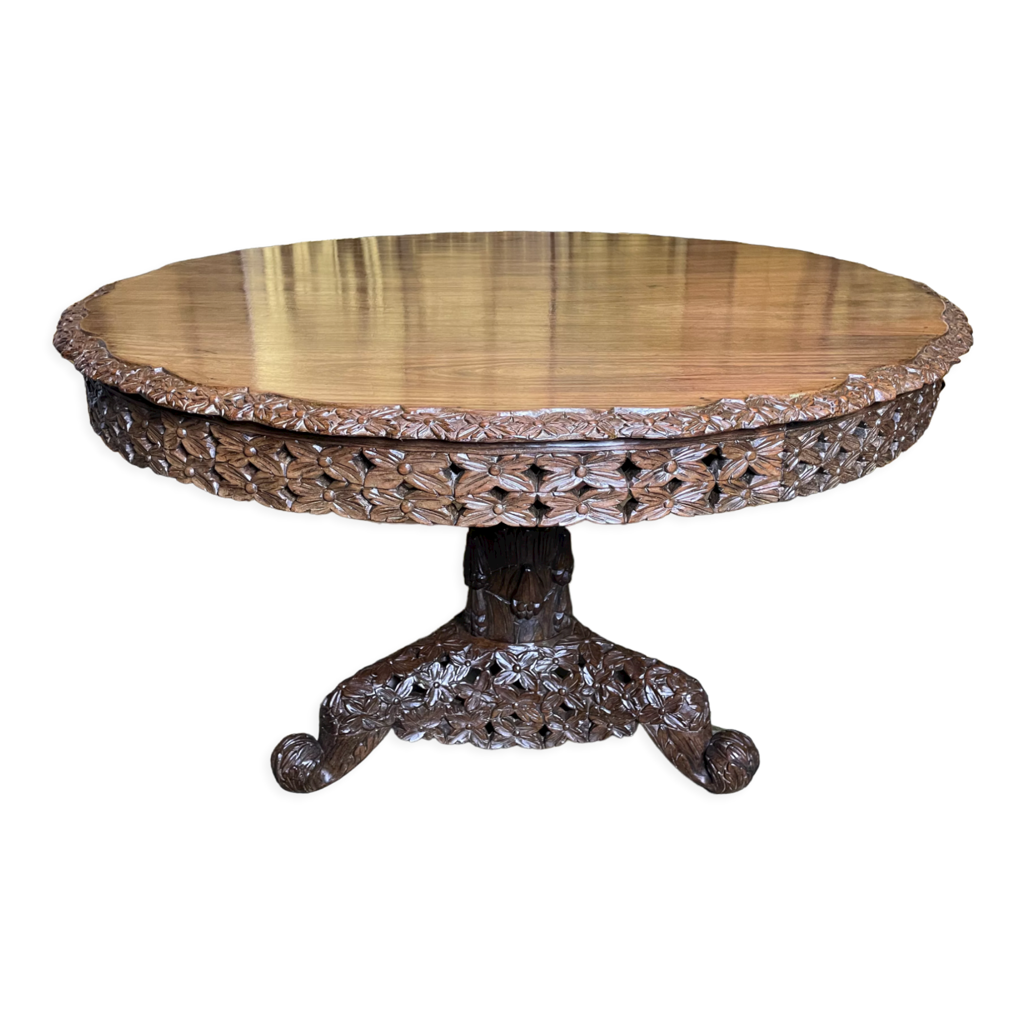 Dining table - Indonesian pedestal table