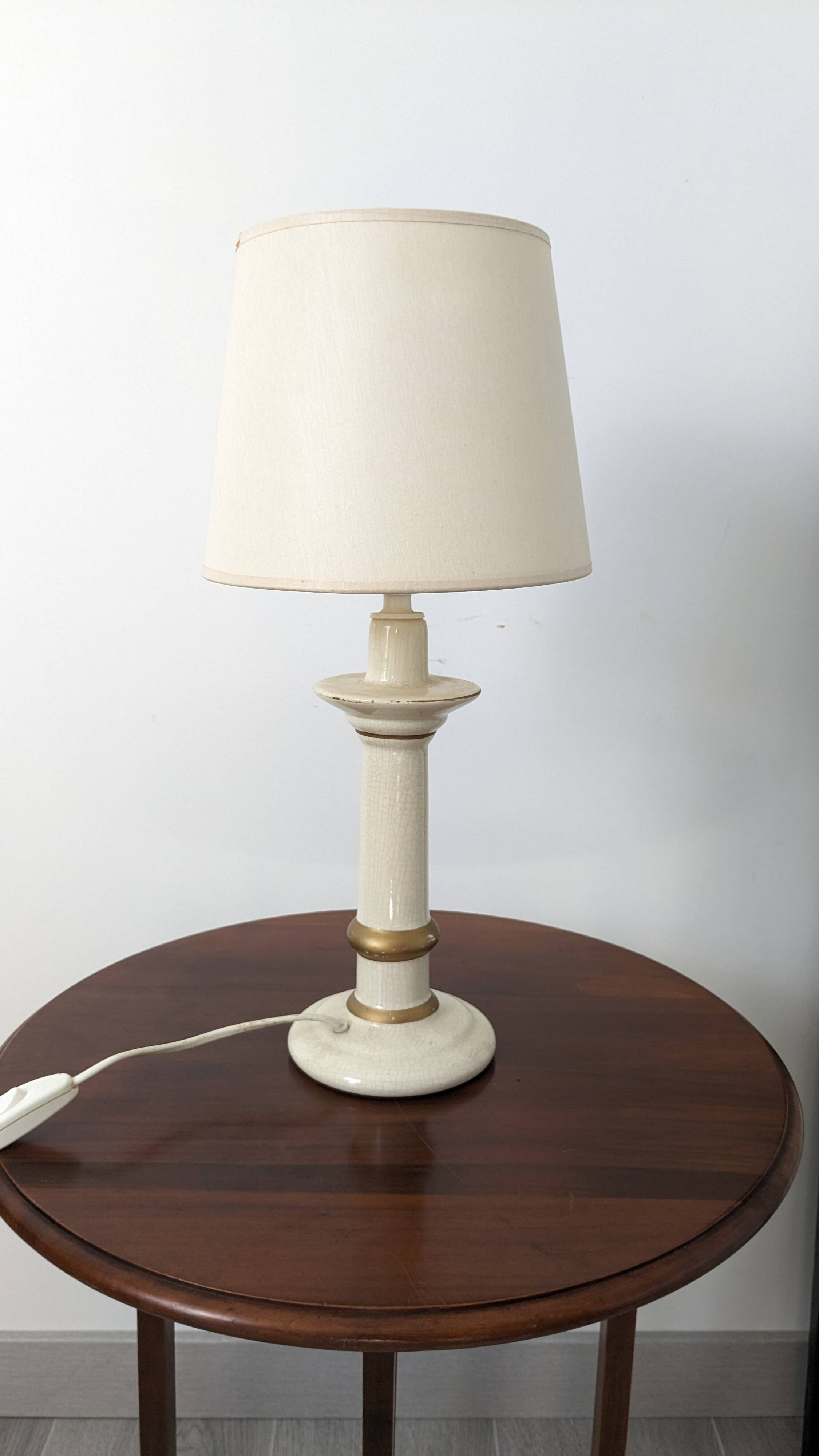 Lampe de salon en céramique craquelée