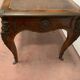Louis XV style desk set in mahogany and burr walnut